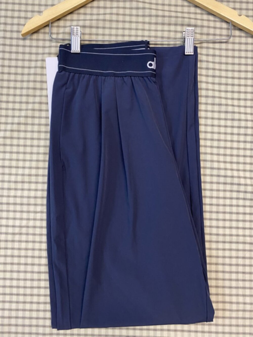 Navy Blue🧚‍💃Alo Yoga Suit Up Wide Leg Trouser Chic Workout Regular30” |Sz S-M - Picture 6 of 7